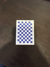Anyone Worldwide Forever Playing Cards Edition 1 R.03 Blue Checkerboard picture