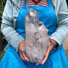 6.64LB Large Natural White Quartz Crystal Cluster Rough Specimen Healing Stone picture