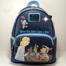 Loungefly Pinocchio When You Wish Upon a Star Mini Backpack Exclusive Blue Fairy picture