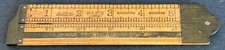 Vintage Lufkin No. 372 (36-1/2) Boxwood Brass Folding 12 Inch Ruler With Caliper picture