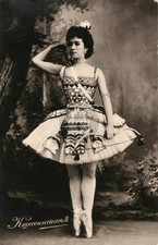 Matilda Kshesinskaya Russian BALLET DANCER RPPC Postcard COPY picture
