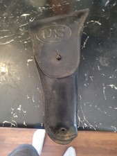 Vintage U.S. Military M1916 1911 .45 Leather Holster US Marked picture