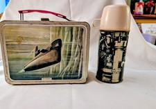 1960 USS SEAWOLF GEORGE WASHINGTON SUBMARINE LUNCHBOX & MATCHING THERMOS Damaged picture