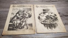 Lot 2 Antique 1870s Glad Tidings Tracts Harrison Weir Cat Kitten Brother Sister picture