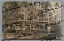 RPPC Dip the Dips Roller Coaster Clyffside Park ASHLAND KY Real Photo Postcard picture