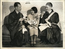 1935 Press Photo San Francisco Rev Rbt Cliftonm Mrs T Tawakana & Rev James Stewa picture
