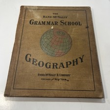 Rand McNally Grammar School Geography 1894 Vintage picture