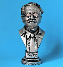 LEON TROTSKY SILVER BUST SCULPTURE USSR RUSSIA TROTSKI STATUE SOVIET COMMUNISM picture