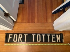 NYC BROOKLYN NY TRANSIT 1956 FORMER ARMY INSTALLATION BUS ROLL SIGN FORT TOTTEN picture