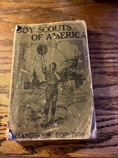 Vtg Antique  1911 FIRST ED Handbook For Boys - BOY SCOUTS OF AMERICA picture