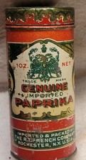 Rare Vintage FRENCH'S Paprika Spice Tin Early Metal Rochester NY Nice Graphics picture