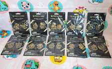 Pokemon Center Gold Enamel Lapel Pin Set RARE FIND picture