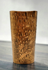Rare Mid Century Handmade Brutalist Copper Vase from Germany by Mussbach Metall picture
