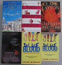 LOT 5~SIGNED~MYSTERY/SUSPENSE MASS MARKET PAPERBACK BOOKS PB~1st PRINT~NEW (2) picture