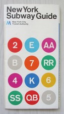 Vintage 1972 Version 2 New York Subway Map Second Edition Massimo Vignelli MoMA picture