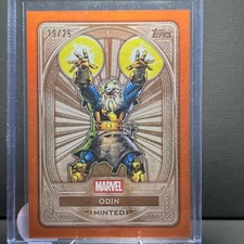 2025 Topps Marvel Mint Bronze Odin Orange Refractor 19/25 picture