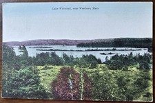 HOPKINTON MA~Lake Whitehall  Now Reservoir~Pretty Vintage Unused DB Postcard picture