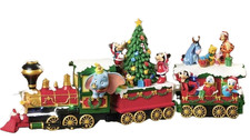 Disney Mickey Characters Holiday Train with Lights & Music Centerpiece NEW picture