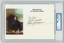Alan Rickman ~ Signed Autographed Harry Potter Severus Snape Print ~ PSA DNA picture