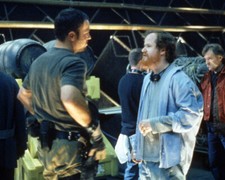 ADAM BALDWIN JOSS WHEDON ON SET BEHIND-THE-SCENES 8X10 PHOTO FIREFLY picture