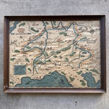 Rare 1945 WWII 42nd Infantry Rainbow Division Pictorial Route Map by MacKechnie picture