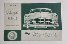 Original 1949 The Beautiful Chrysler Silver Anniversary Dealer Sale Brochure S46 picture