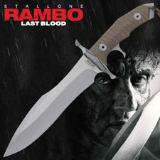 Rambo Last Blood Stallone Heartstopper Bowie Full Tang Combat Knife UC3461 7Cr17 picture