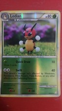 Pokemon TCG Ledian 25/123 HGSS Reverse Holo Rare NM picture