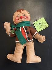 Annalee Mobilitee Doll VINTAGE 1983 9 Inch Gingerbread Man picture