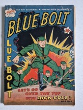 Blue Bolt Vol 2 #8 G/VG Bill Everett Cover 1942 Pre-Code Golden Age WWII Era picture
