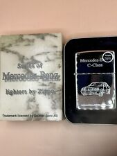 Vintage 1998 Mercedes Benz C-Class High Polish Chrome Zippo Lighter NEW In Box picture