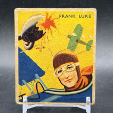 1933 National Chicle Sky Birds #12 Frank Luke Vintage Non Sport Trading Card picture
