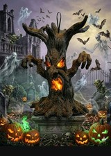 Well Dressed Home Spooky Haunted Tree LED Light Up Decor Halloween picture