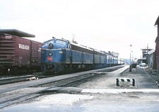 Wabash E8A 1012 w the Wabash Cannonball, Dabville, IL 1962 8.5 x 11 Photo picture