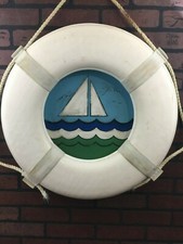 Nautical Life Ring Buoy Home Marine Beach Wall Decor  picture