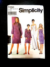 Simplicity 9480 Size 12-14-16-18 Sewing Pattern UNCUT Relaxed Fit Dress Evening picture