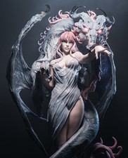 Dragon Lady Crimson Ascension  1/6 Resin Garage Kit  Fantasy Unpainted Display picture