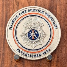 Illinois Fire Service Institute Testing Validation Team Challenge Coin  W#24 picture
