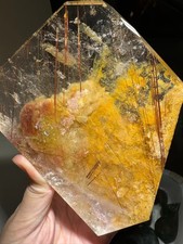 Top Rare Natural Rutilated+ghost Quartz Energy Crystal Mineral specimens decor picture