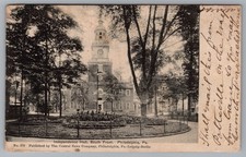 Independence Hall South Front Philadelphia PA Fountain UDB 1905 Postcard TS-199 picture
