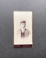 Antique 1870s Delaware College Cadet Small Cabinet Photo picture