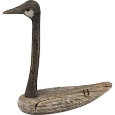 Primitives by Kathy Rustic Large Wooden Goose Figurine 13 Inch x 12 Inch, Brown picture
