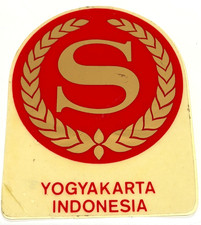 Vintage Sheraton Hotel Yogyakarta Indonesia Luggage Label Travel Sticker Decal picture