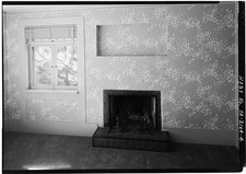 Photo:San Diego CA Arthur Marston House Bedroom Fireplace 1930s HABS picture