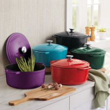 7-Quart Enameled Cast Iron Casserole with Lid -  picture