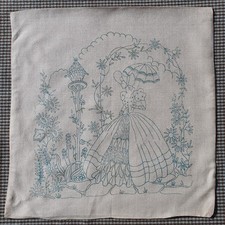 CUSTOM for D to buy ONLY - 3 lots stamped embroidery CRINOLINE LADY picture