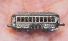 CRACKER JACK PREMIUM Vintage 1930’s Metal Passenger Train Car Toy Prize picture