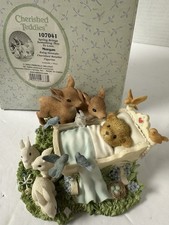 Cherished Teddies Morgan Spring Brings Something New To Love Figurine 2002 picture