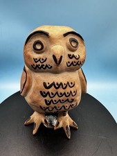 Vintage Freeman Lederman Hand-Painted Owl Figurine – Original Label. MCM picture