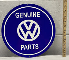 Volkswagen￼ Genuine Parts Metal Sign Sales Service Dealership Cars Gas Oil picture